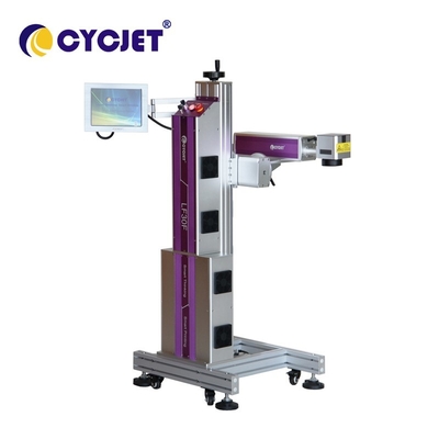 Uçan Lazer İşaretleme Makinesi Otomatik 30W LF30F Yazıcı