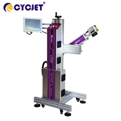 Pvc Boru Üzerine Baskı İçin Online Fly Lazer İşaretleme Makinesi Fiber Yazıcı