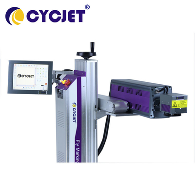 Metal için CYCJET Lazer İşaretleme Makinesi 10W CO2 Endüstriyel Lazer Gravür