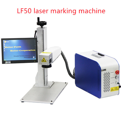 Mücevher Kodlama ve Markalama Makinesi Dokunmatik Ekran 50w Fiber Fly Lazer Yazıcı